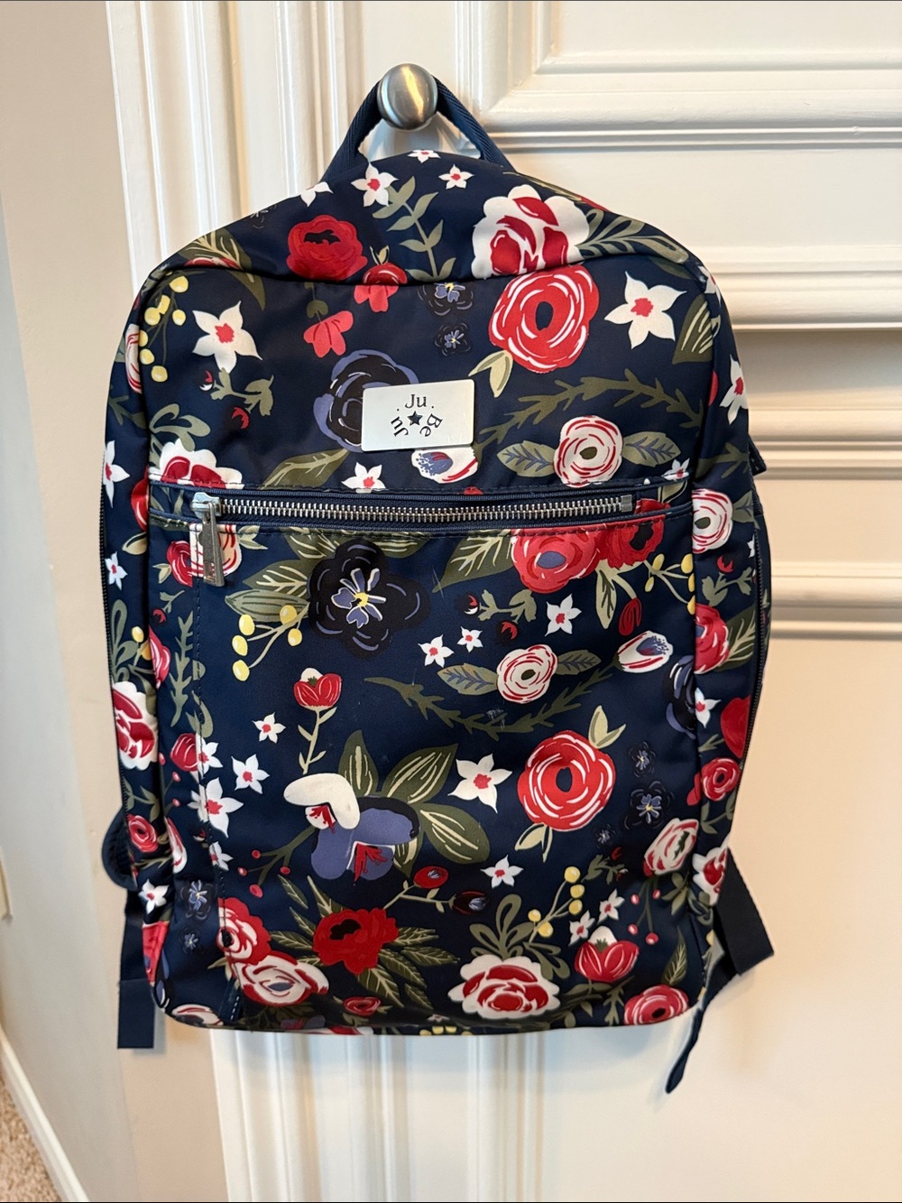 Ju-Ju-Be Kids Floral Backpack in Navy, Red, White, Green
